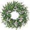 26" Eucalyptus & White Chrysanthemum Wreath – All-Season Front Door Greenery Décor